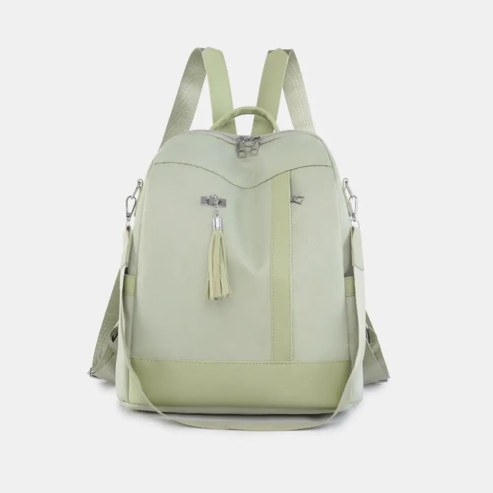 Stylish Tassel Oxford Cloth Backpack for Everyday Adventures