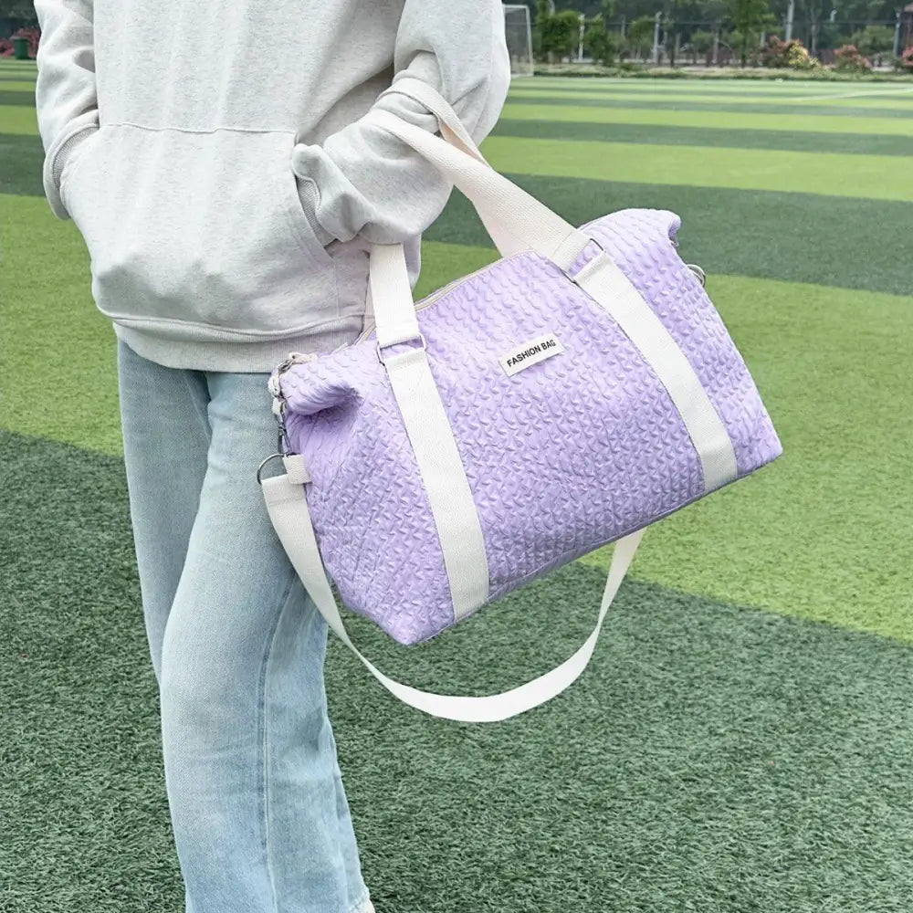 Stylish Textured Nylon Travel Bag for Adventurous Spirits