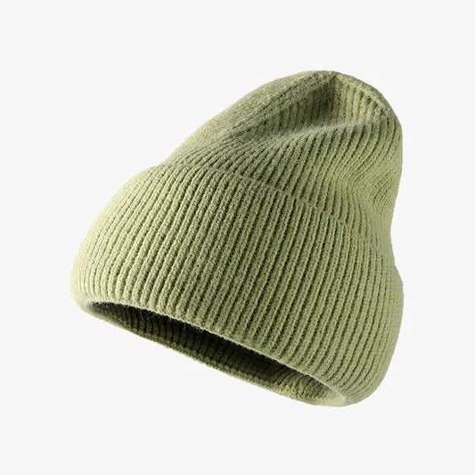 Thermal Solid Knit Hat - CM Fashion