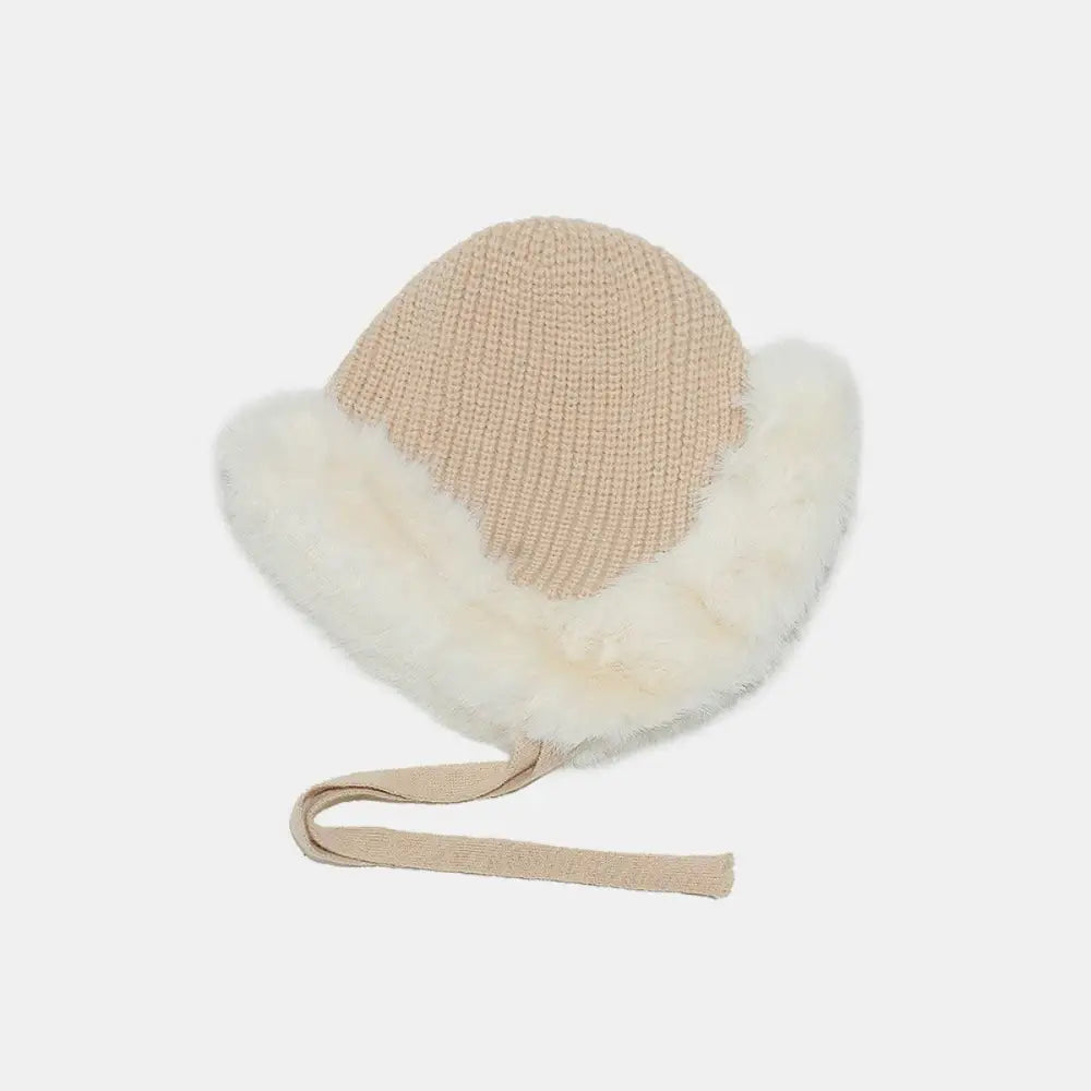 Cozy Up with Miara's Thermal Tied Fuzzy Winter Hat