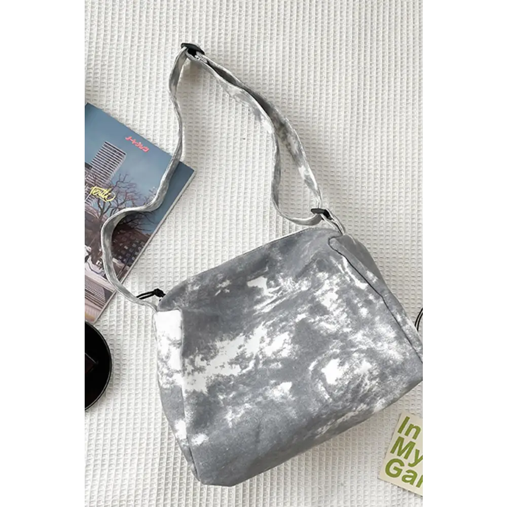 Trendy Tie-Dye Canvas Crossbody Bag with Original Tags