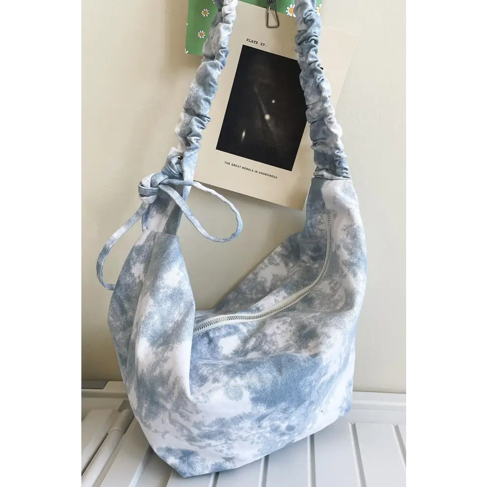 Vibrant Tie-Dye Canvas Sling Bag with Original Tags