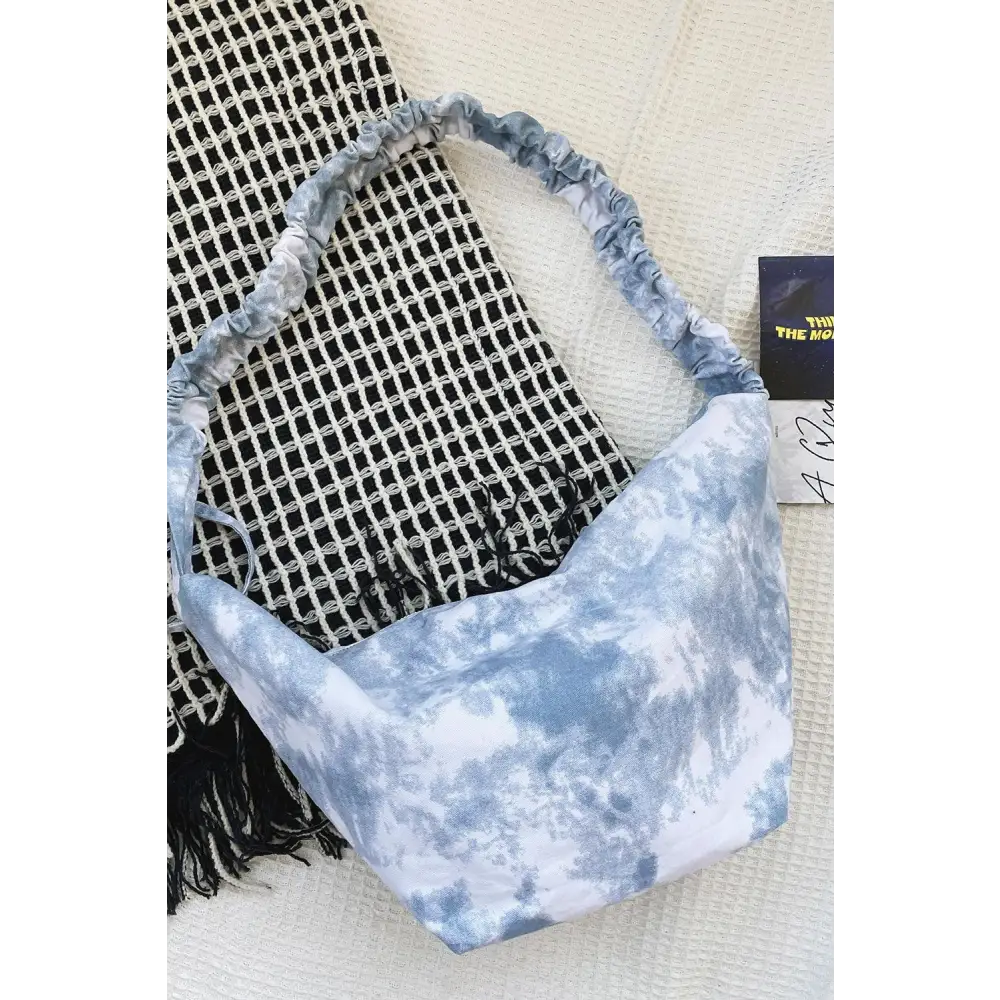 Vibrant Tie-Dye Canvas Sling Bag with Original Tags