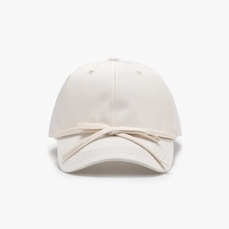 Tied Bow Cotton Baseball Cap