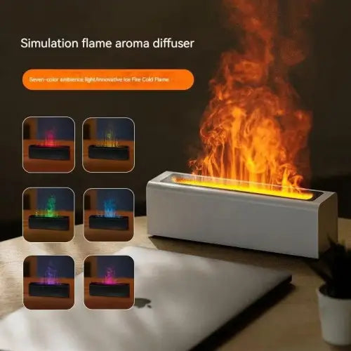 Transform Your Space with the Colorful Flame USB Aromatherapy Humidifier 