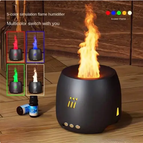 Transform Your Space with the Flame Aroma Diffuser Essential Oil Lamp 