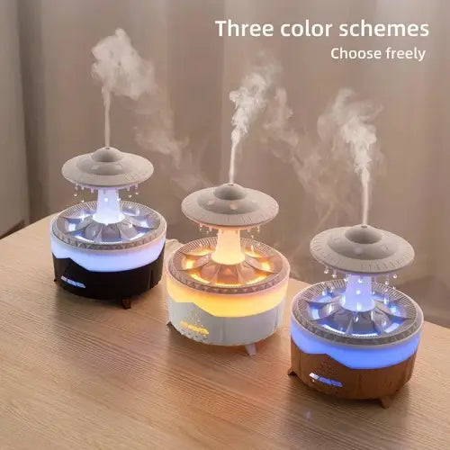 Transform Your Space with the Rain Cloud Humidifier and Volcano Diffuser