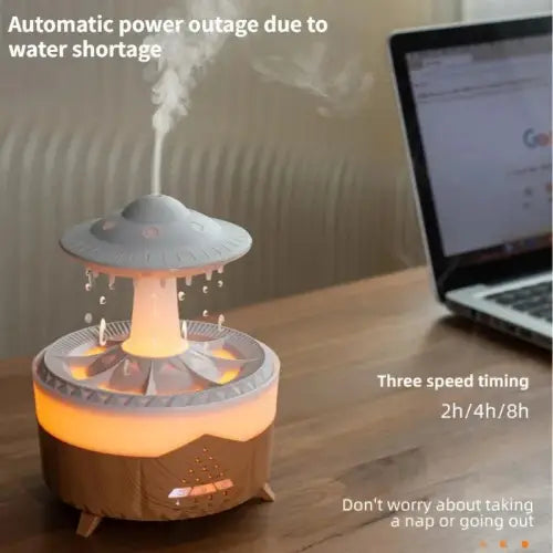 Transform Your Space with the Rain Cloud Humidifier and Volcano Diffuser