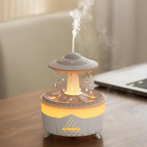 Transform Your Space with the Rain Cloud Humidifier and Volcano Diffuser