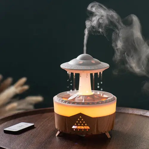 Transform Your Space with the Rain Cloud Humidifier and Volcano Diffuser