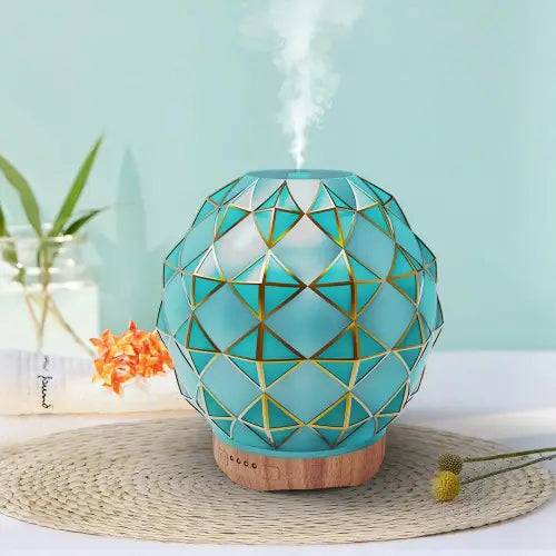 Transform Your Space with Wood Grain Glass Aroma Diffusers