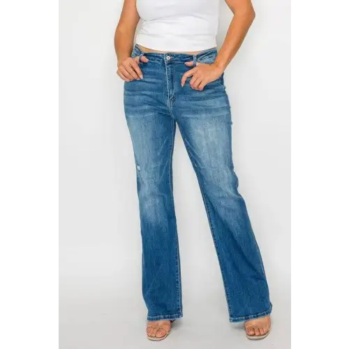 Distressed High Rise Jeans