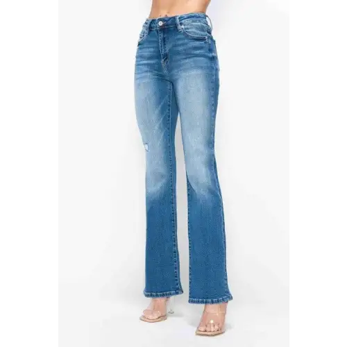 Distressed High Rise Jeans