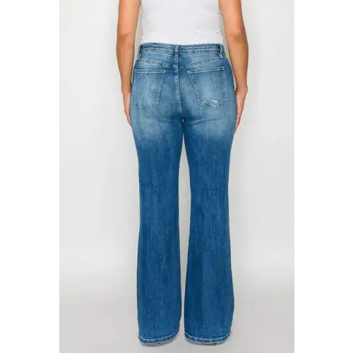 Distressed High Rise Jeans