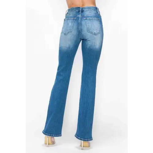 Distressed High Rise Jeans