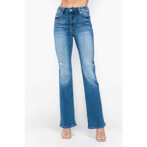 Distressed High Rise Jeans