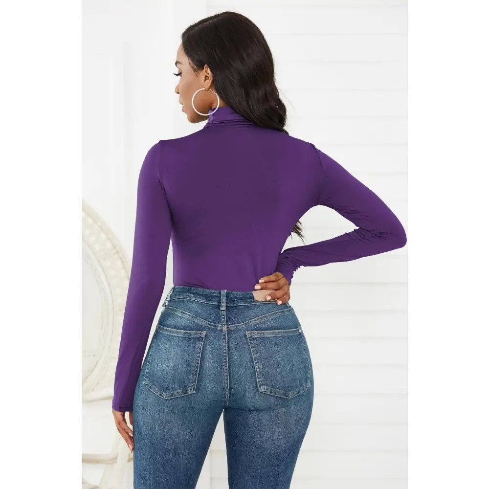 Turtleneck Long Sleeve Bodysuit