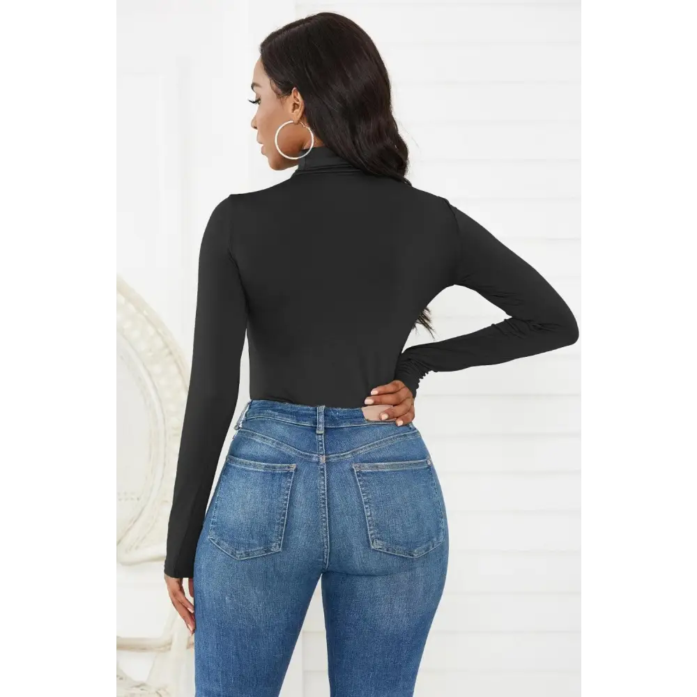 Turtleneck Long Sleeve Bodysuit