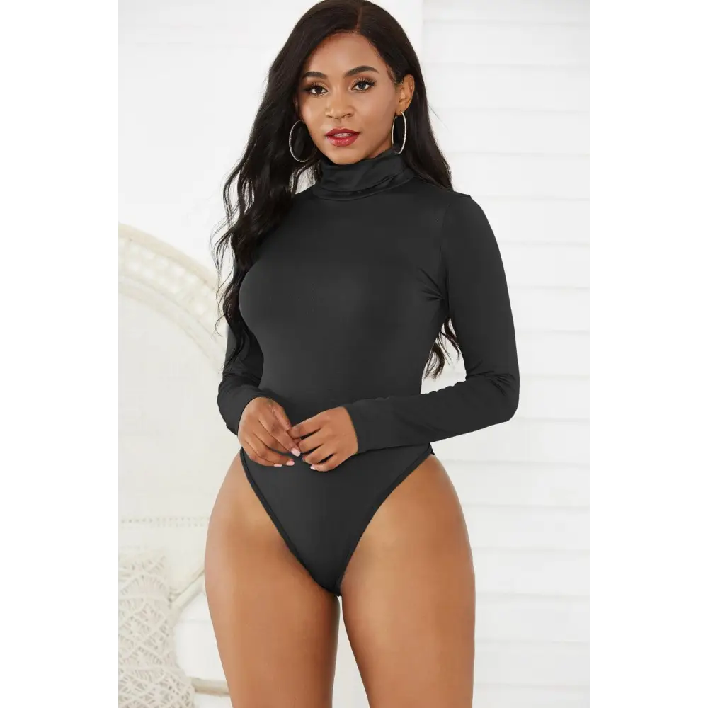 Turtleneck Long Sleeve Bodysuit