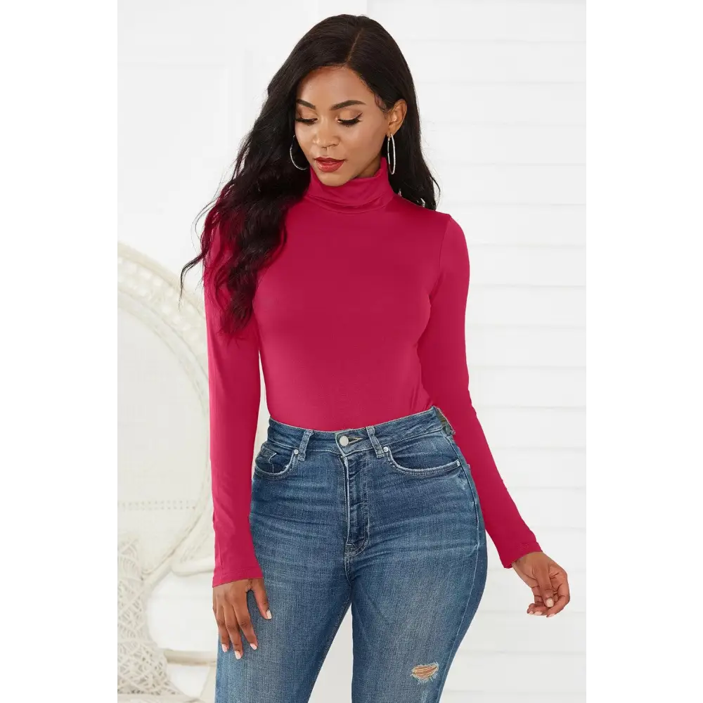 Turtleneck Long Sleeve Bodysuit