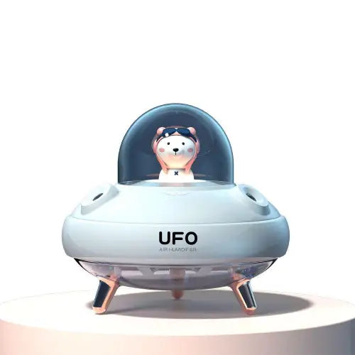 UFO Cartoon Bear Dual Nozzle Wireless Humidifier with Double Spray Mist