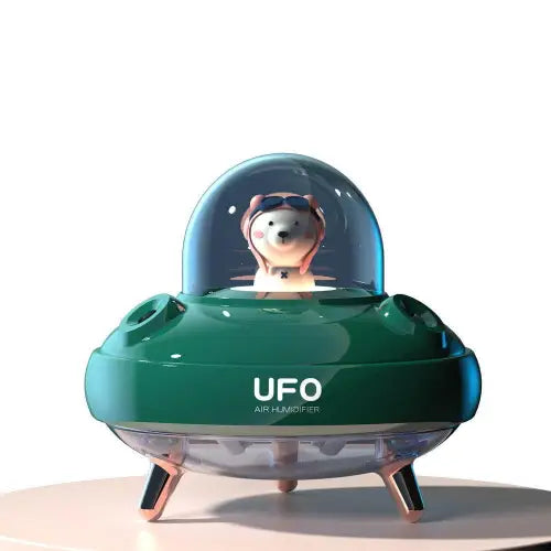 UFO Cartoon Bear Dual Nozzle Wireless Humidifier with Double Spray Mist