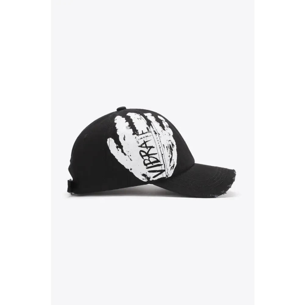 VIBRA Graphic Distressed Adjustable Baseball Cap