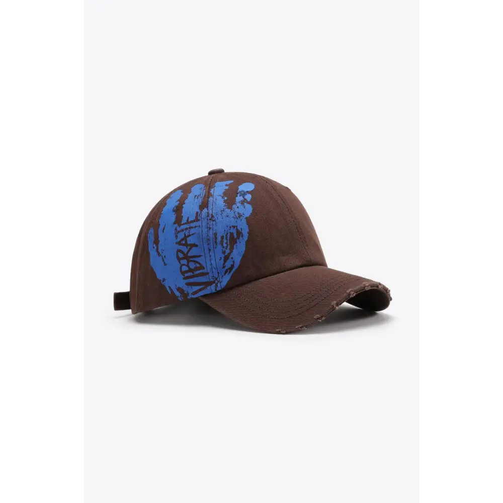 VIBRA Graphic Distressed Adjustable Baseball Cap