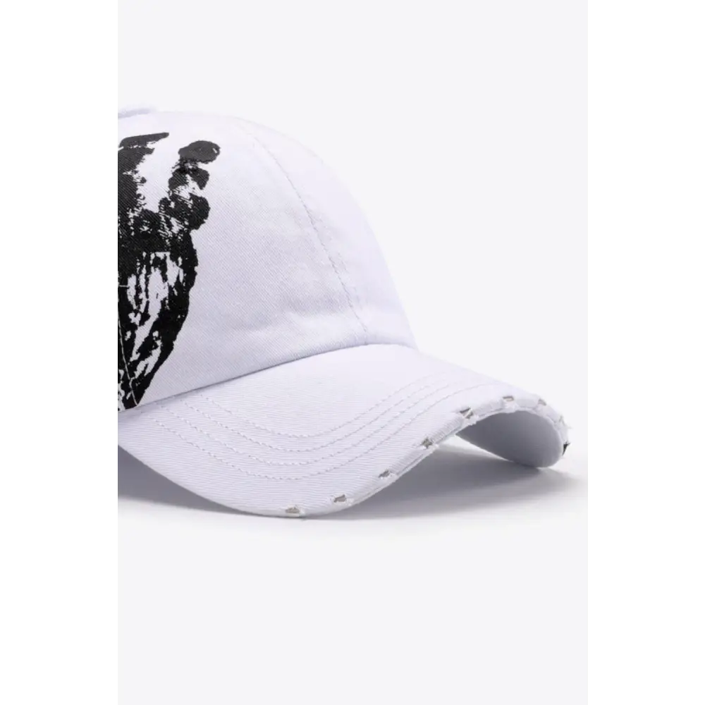 VIBRA Graphic Distressed Adjustable Baseball Cap