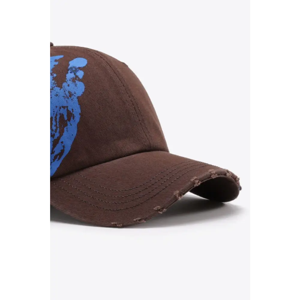 VIBRA Graphic Distressed Adjustable Baseball Cap