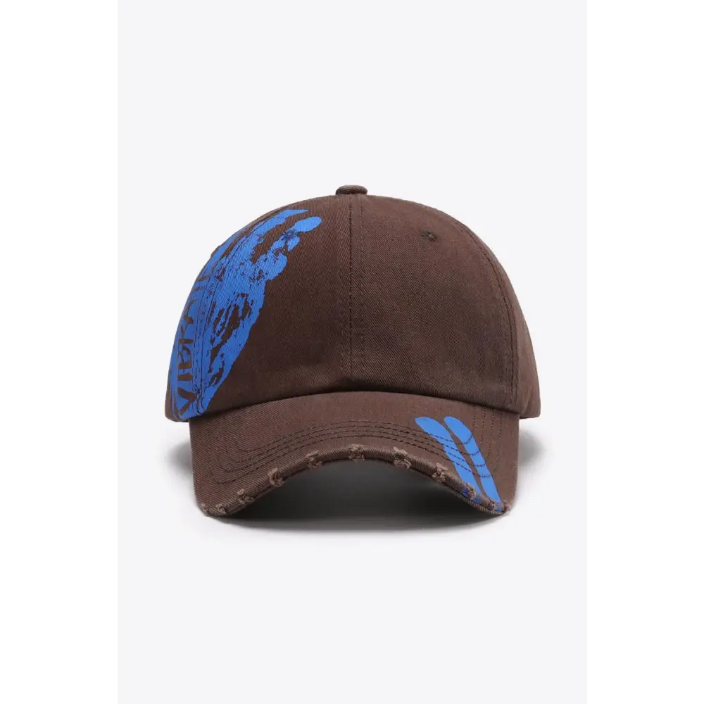 VIBRA Graphic Distressed Adjustable Baseball Cap