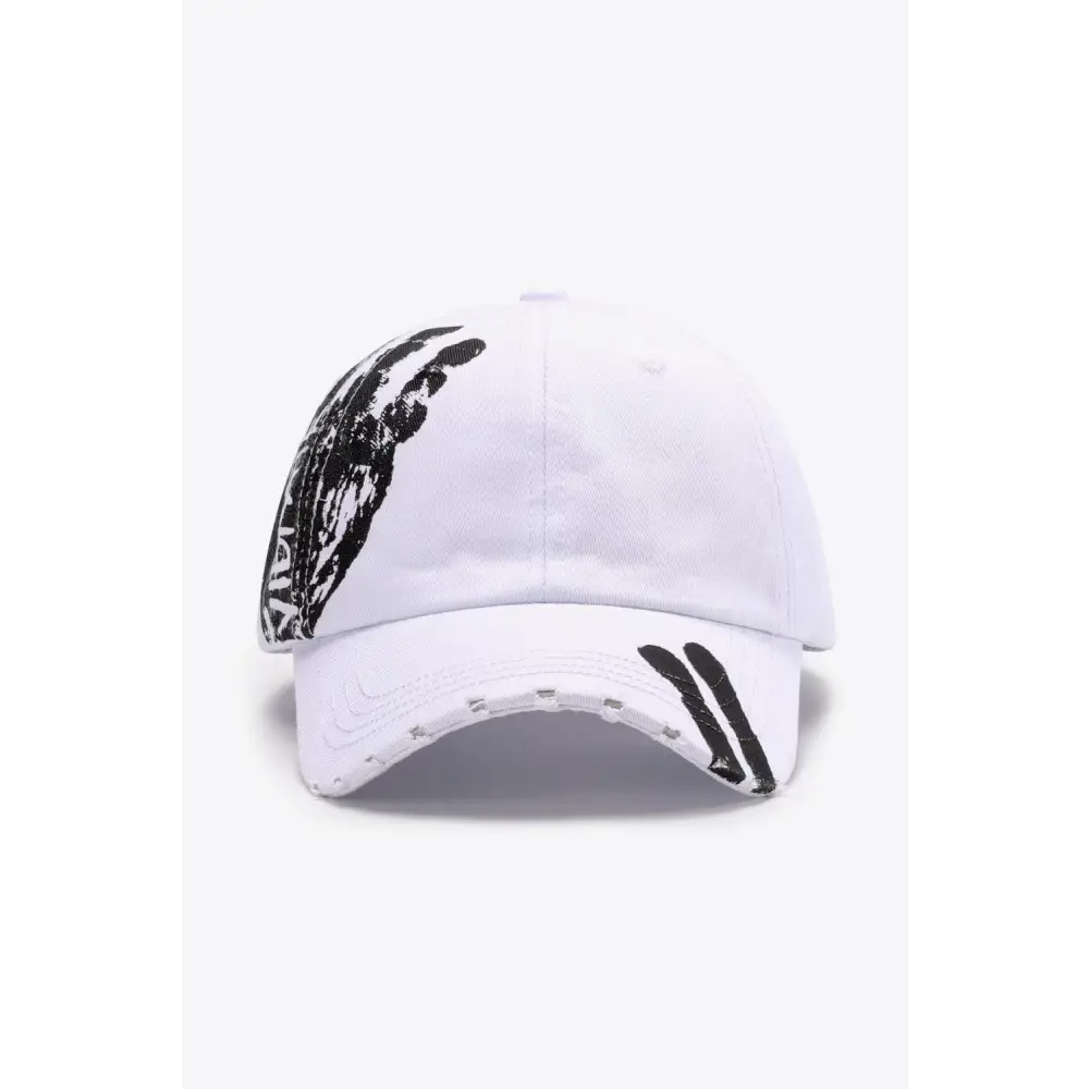 VIBRA Graphic Distressed Adjustable Baseball Cap