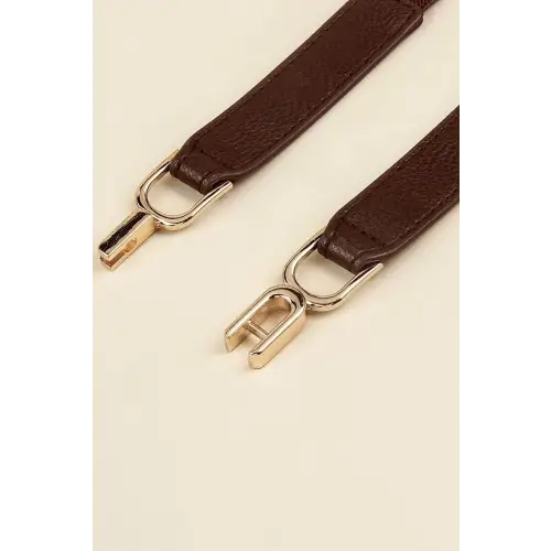 Vibrant Alloy Buckle Elastic Belt