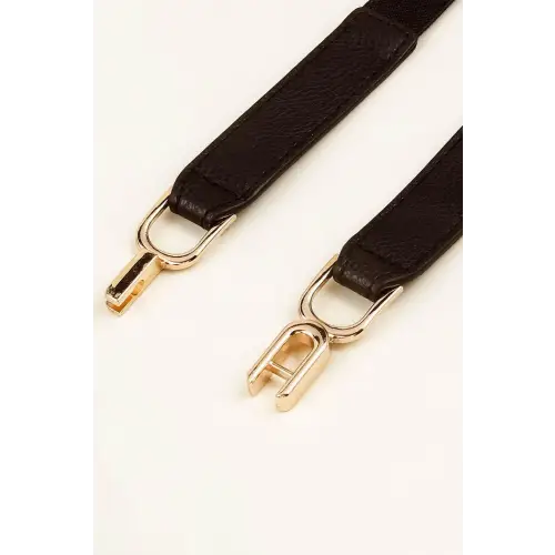 Vibrant Alloy Buckle Elastic Belt