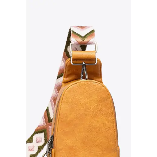 Vibrant Mustard Leather Sling Bag - Unique and Stylish