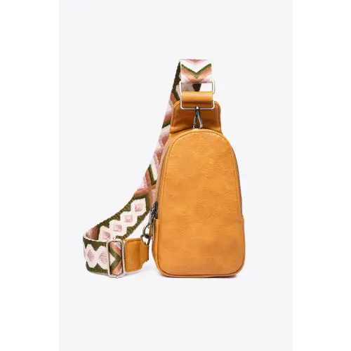 Vibrant Mustard Leather Sling Bag - Unique and Stylish