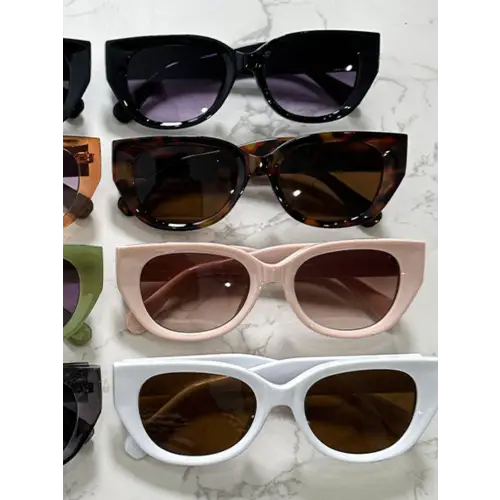 Pink Cat Eye Polycarbonate Frame Sunglasses