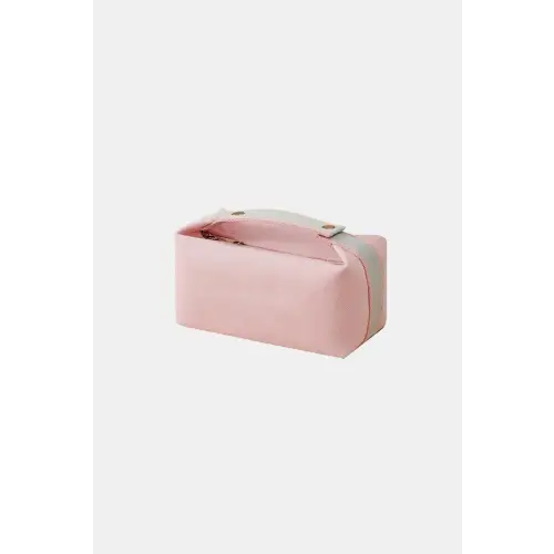 Vibrant Pink Zenana Waterproof Canvas Travel Cosmetic Bag