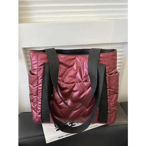 Vibrant Solid Color Tote Bags with Stylish Black Straps