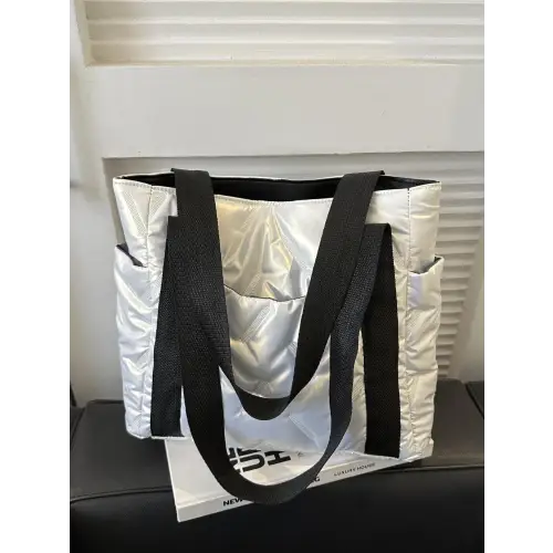 Vibrant Solid Color Tote Bags with Stylish Black Straps