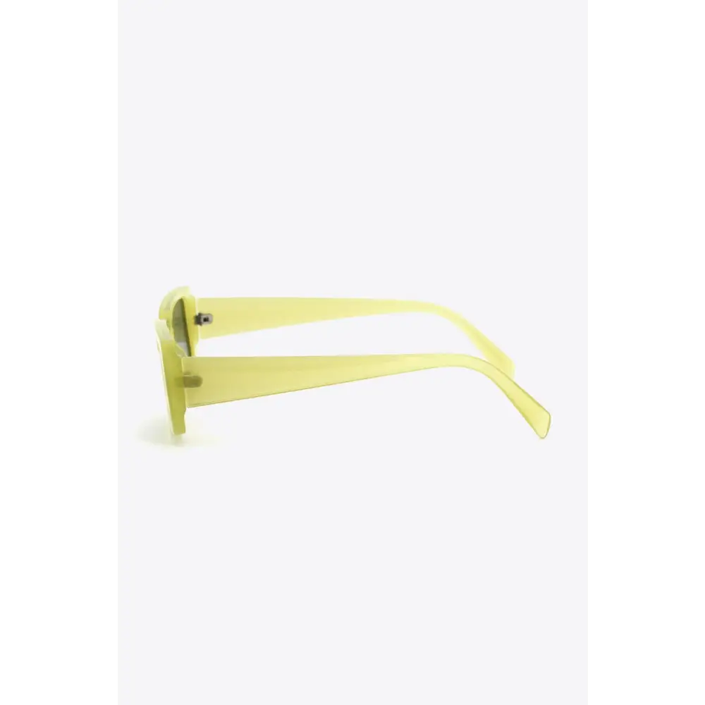 Vibrant Yellow UV400 Polycarbonate Rectangle Sunglasses