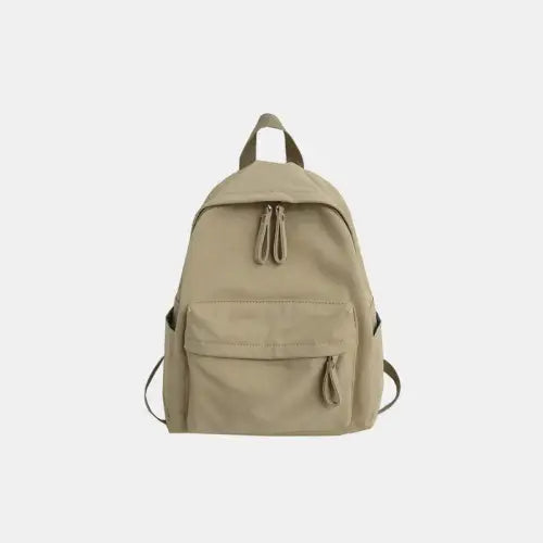 Zip Cotton Backpack Bag - CM Fashion