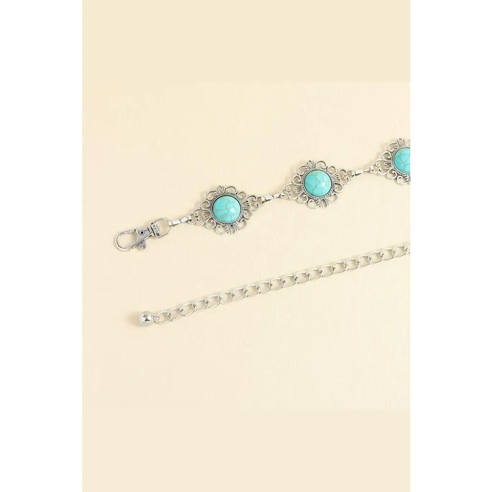 Vintage Turquoise Alloy Belt