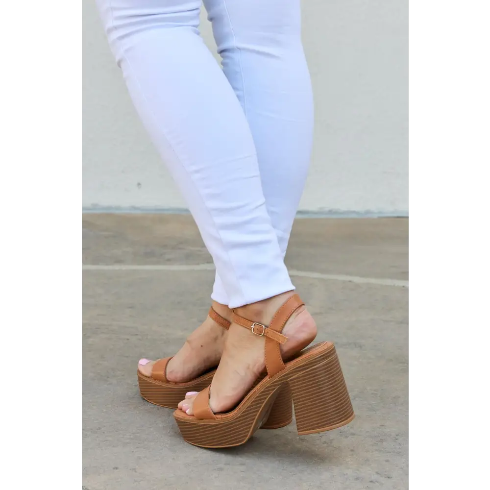 Weeboo Feel It Platform Heel Sandals