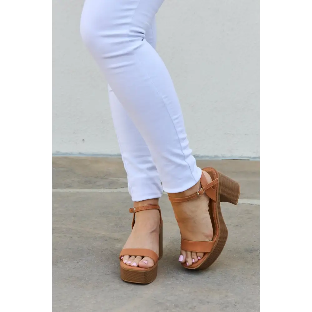 Weeboo Feel It Platform Heel Sandals