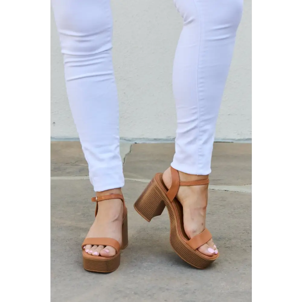 Weeboo Feel It Platform Heel Sandals