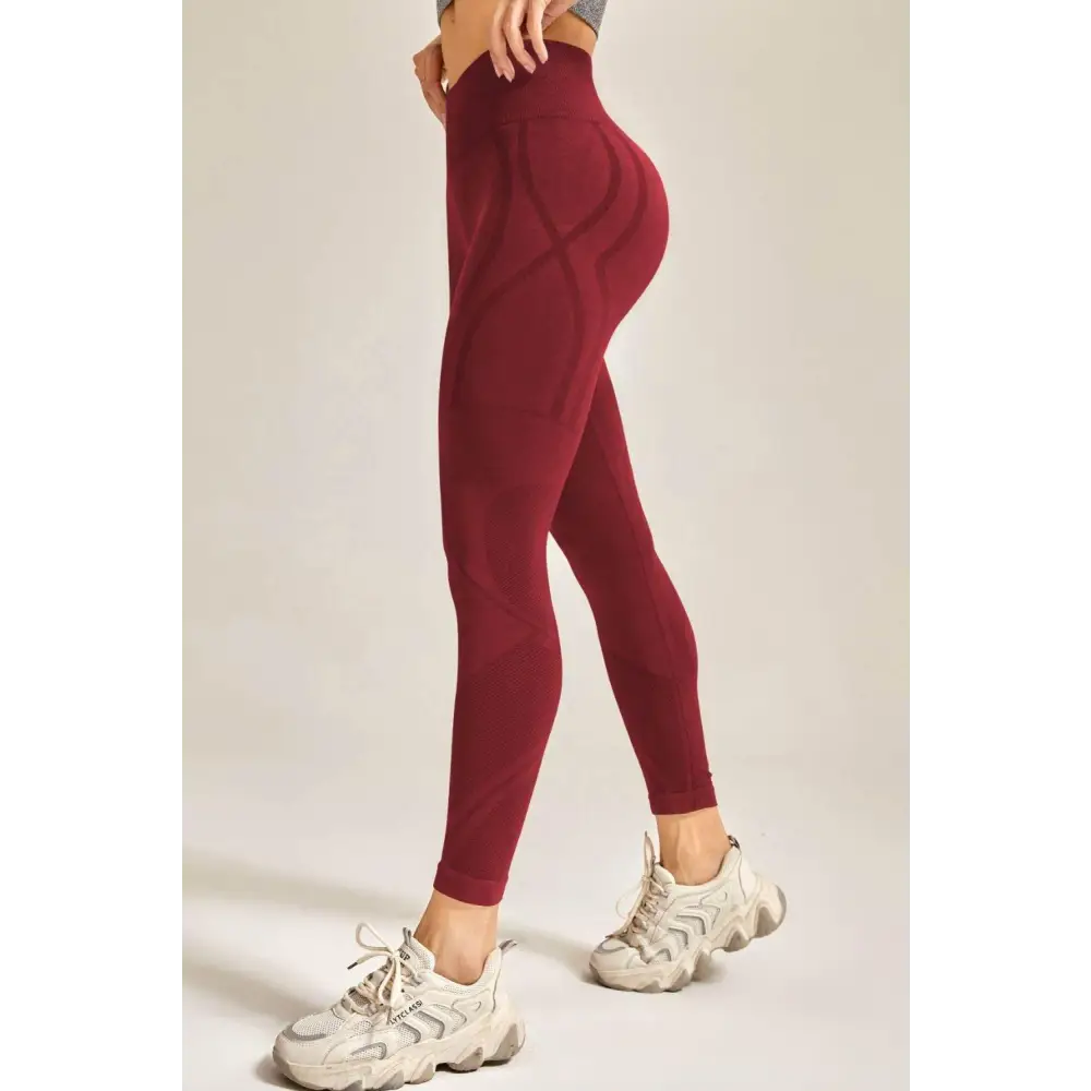 Wide Waistband Long Active Pants