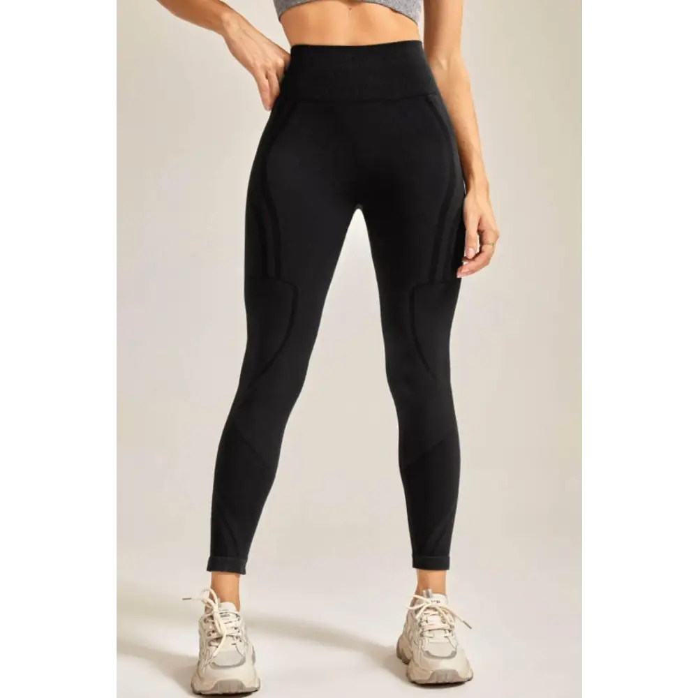 Wide Waistband Long Active Pants