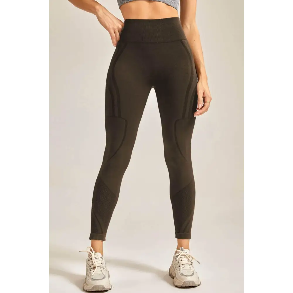 Wide Waistband Long Active Pants