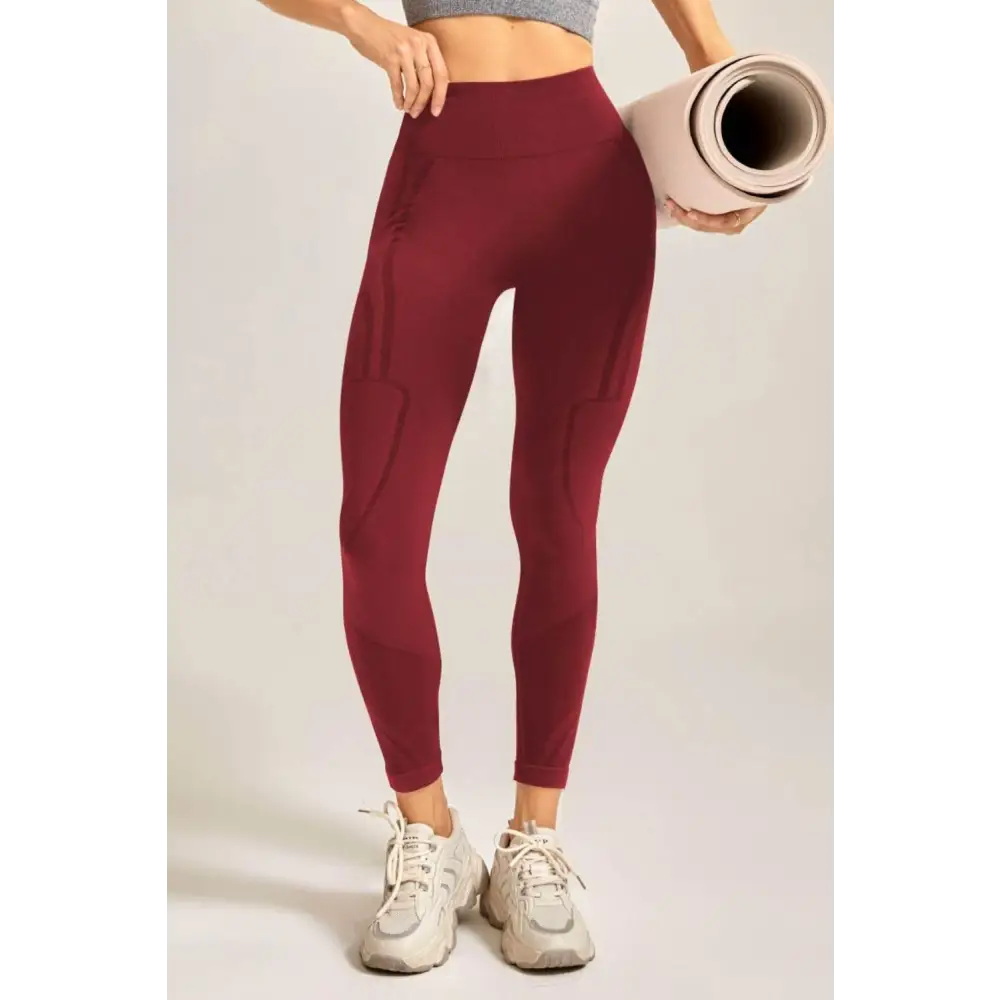 Wide Waistband Long Active Pants